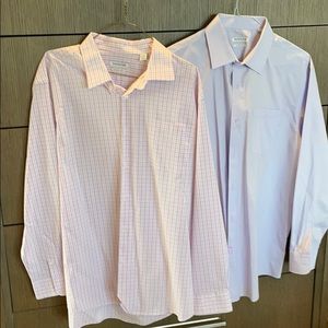 2 Haggar Classic Fit Shirts